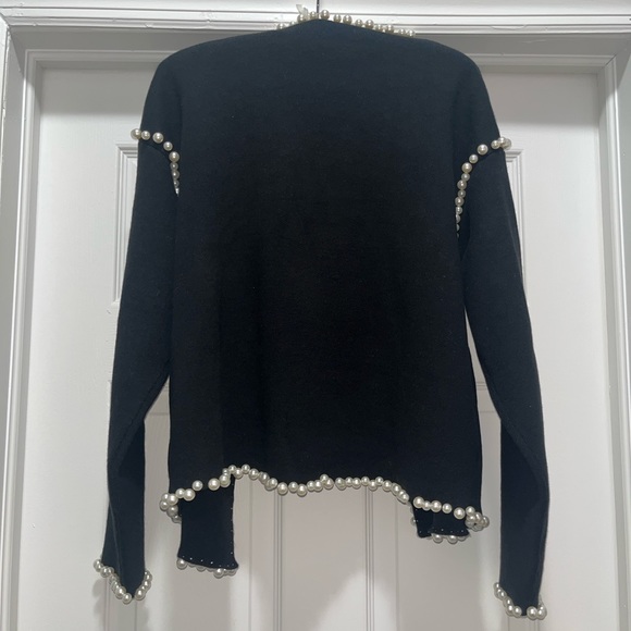 Pearl trim cardigan sweater - Picture 2 of 3